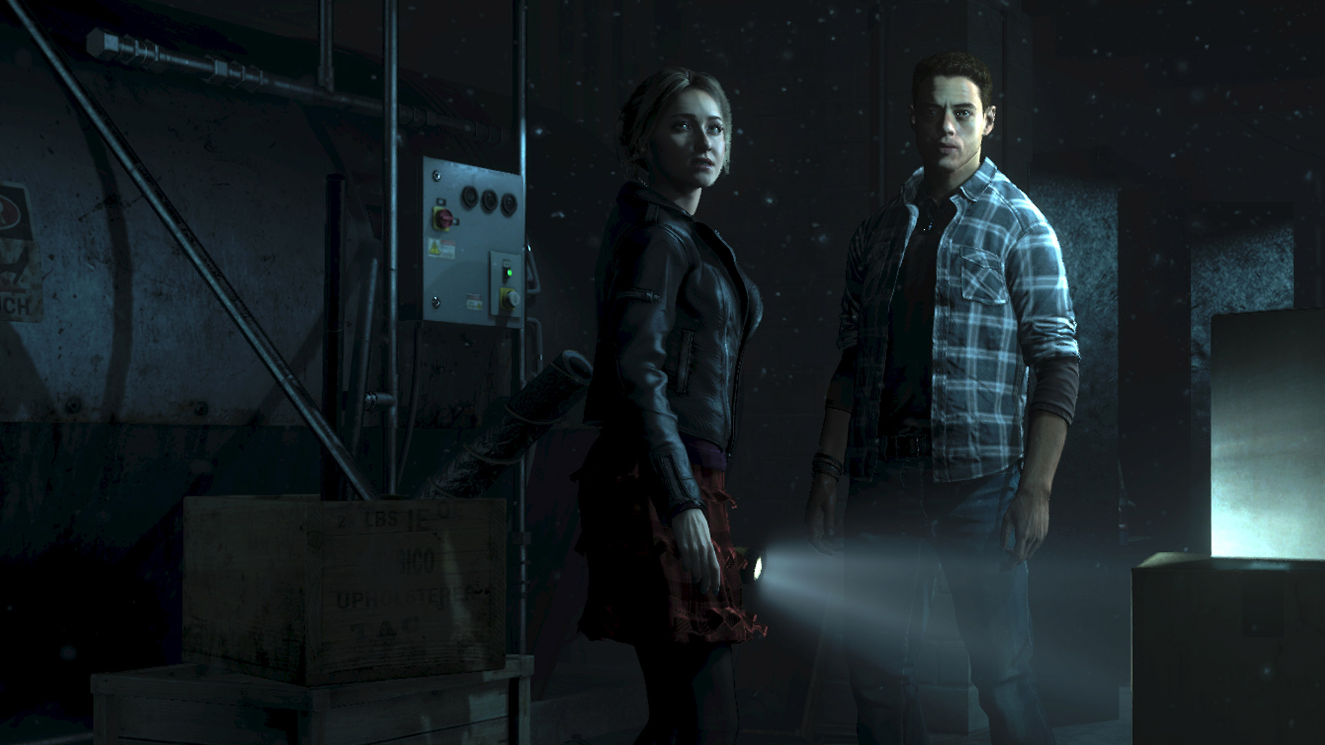 Samantha and Joshua in Until Dawn.