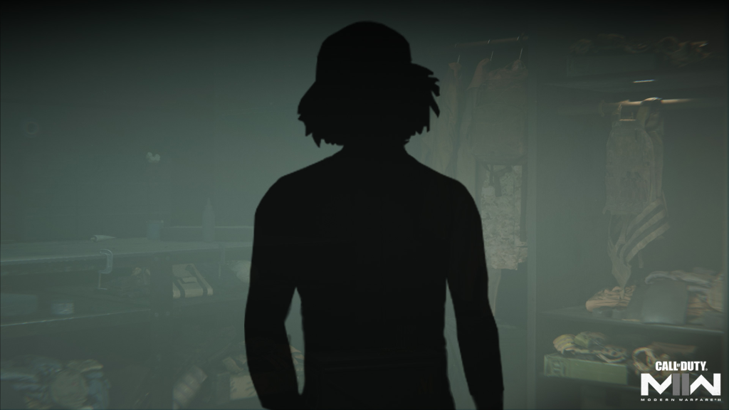 Silhoutte of 21 Savage in Call of Duty Modern Warfare 2