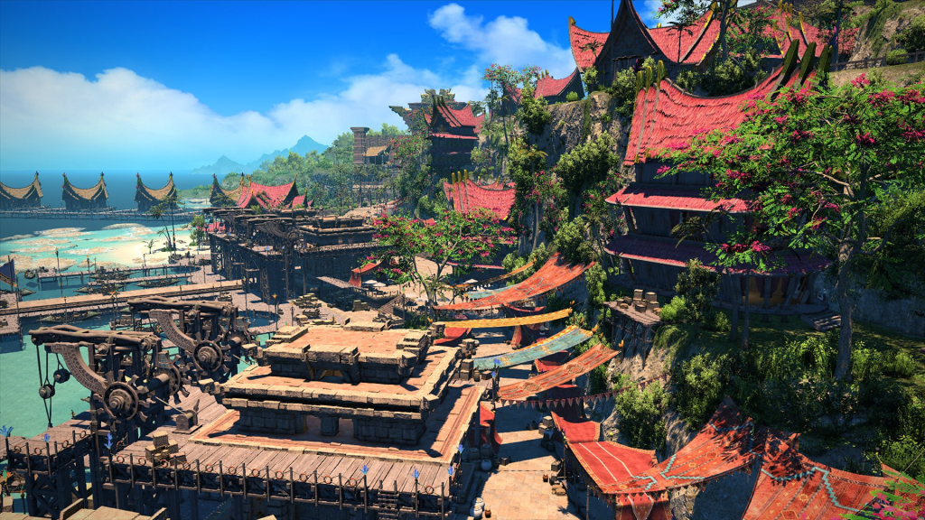 The city of Tuliyollal in Final Fantasy 14