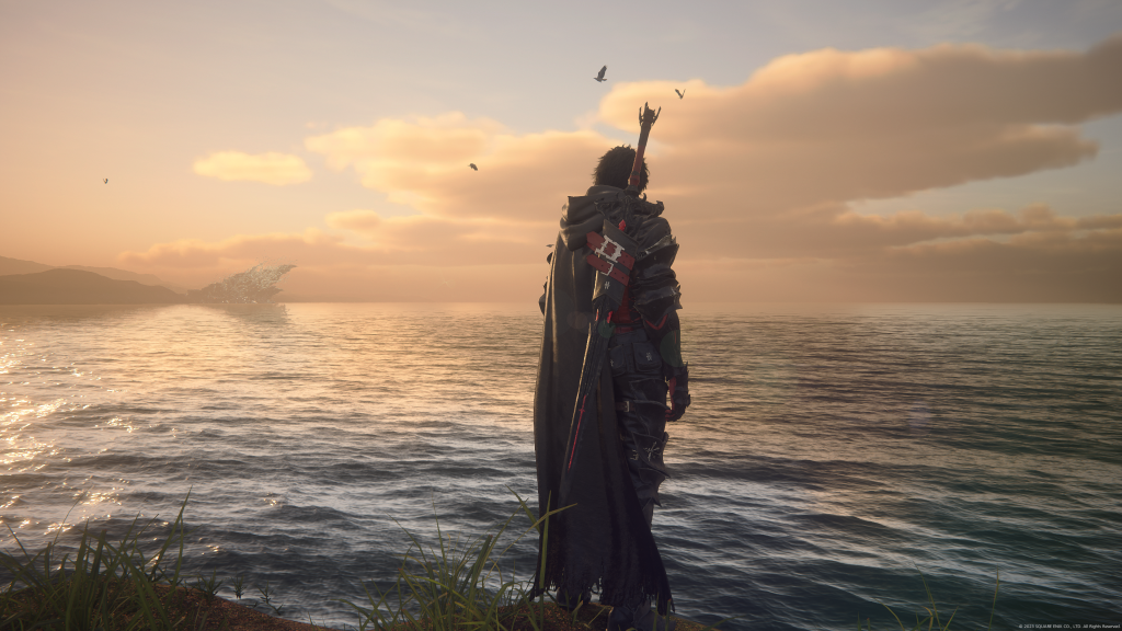 Clive looking at the horizon in Final Fantasy 16