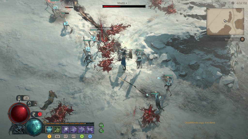 Diablo 4 combat: fighting undead monsters