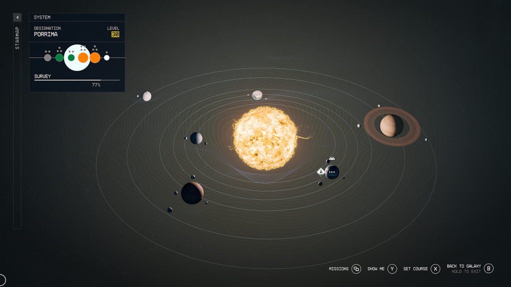 Starfield Porrima star system